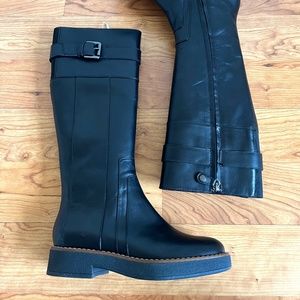 Geox Respira "Adrya D849TA" Black Leather Boots 38/8.0